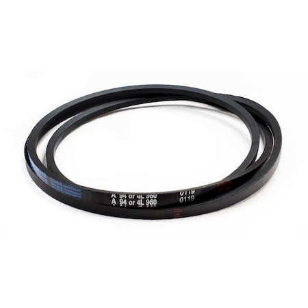 D&D A94/4L960 Classical V-Belt, 96 in Outside Length, 1/2 in Top Width, 1 Ribs A94/4L960